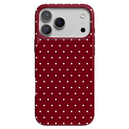 On the Dot | Maroon Polka Dot Case