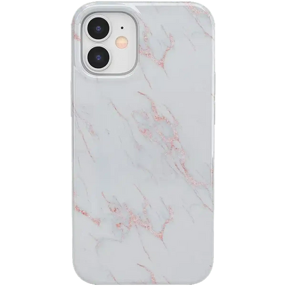 Subtle Blush | White and Pink Marble Case
