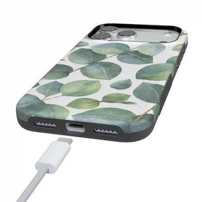 Leaf Me Alone | Green Floral Print Case