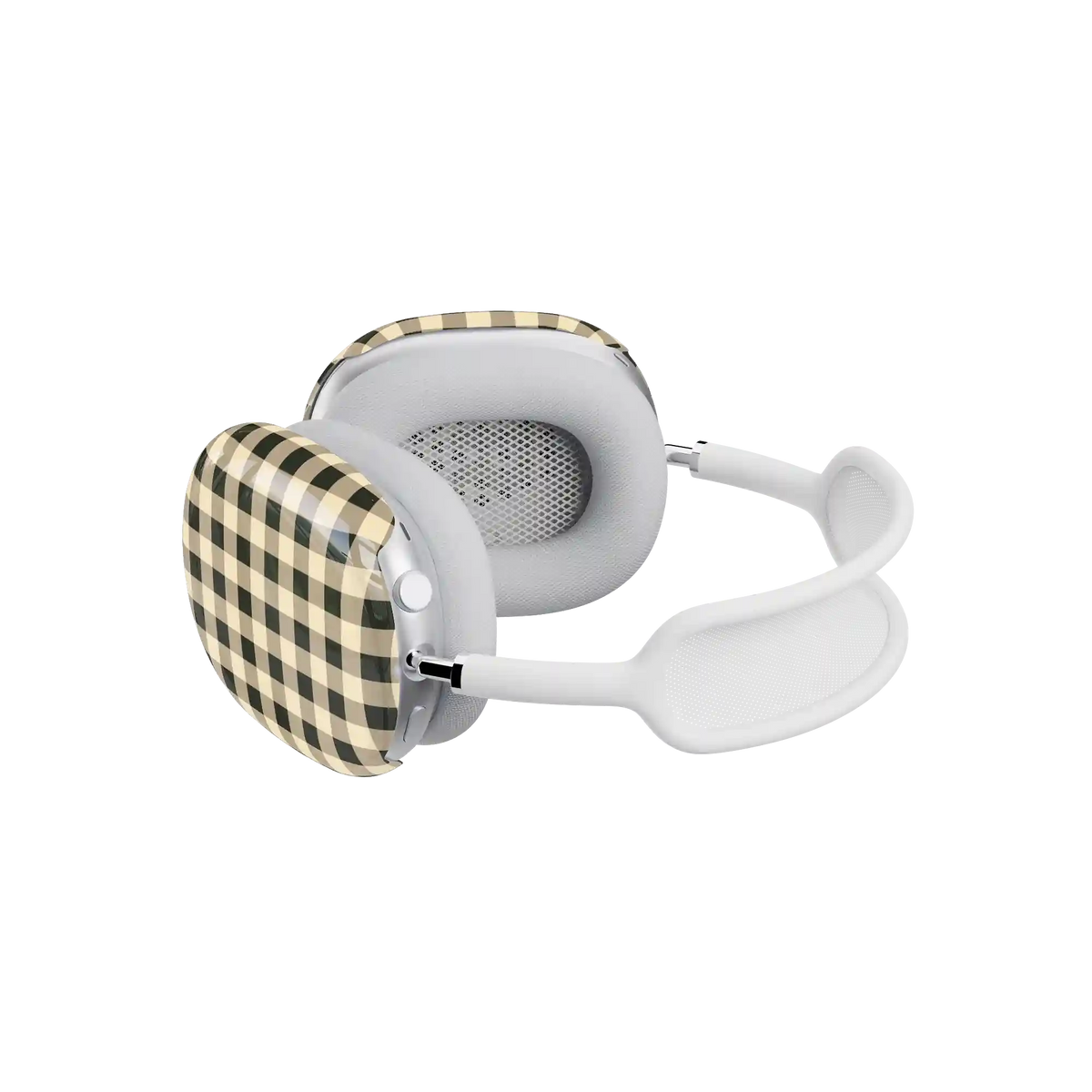 Cedar Lane | Black & Cream Gingham AirPods Max Case