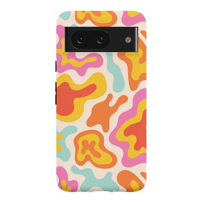 Tropical Color Splash | Abstract Retro Google Pixel Case