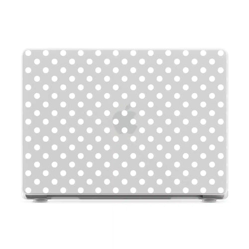 Spotted in SoHo | White Polka Dot Laptop Shell