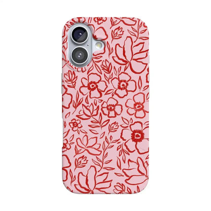 Blush Garden | Floral Doodle Case
